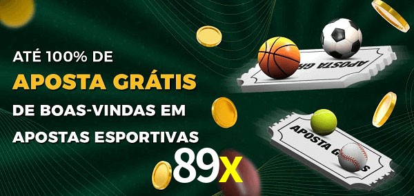 89x Ate 100% de Aposta Gratis